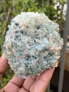 444 Gm Natural Indicolite Tourmaline Crystal Bunch Specimen From Afghanistan  - Picture 1 of 13