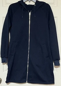 KIDSFORMS langer Hoodie mit Reißverschluss blau Gr. M 30Lx 40 Brustumfang - Bild 1 von 3