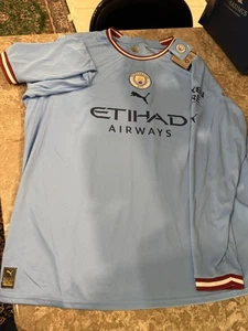 Puma Manchester City Home Jersey Authentic Long Sleeve - David Silva #21 2XL - Picture 1 of 2