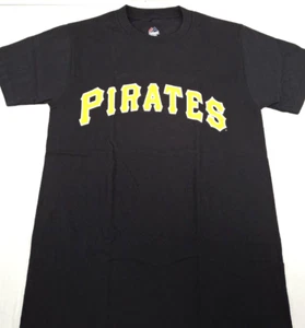 Lot Of 6 Majestic MLB 1922 (Pittsburgh Pirates) Crew T Shirts-3 Different Sizes - Picture 1 of 2