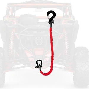 4FT Recovery Strap ATV UTV 18000lb with D Ring Shackle and Winch Hook Synthet... - Picture 1 of 8
