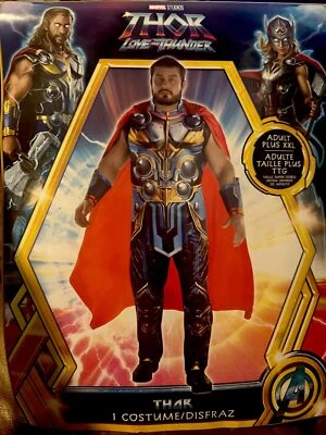 Marvel ~ МСТИТЕЛИ ~ ТОР взрослый мужской костюм косплей размер: XXL ~ новый - Изображение 1 из 4