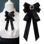 Women's Pre Tied Bowknot Neckties Ribbon Brooch for Uniform Student Holiday