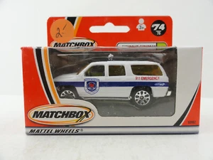 2001 Matchbox #74 Chevrolet Suburban (White Westworth Fire Department) in Box - Picture 1 of 8