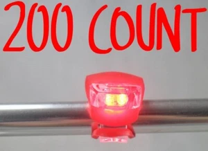200 RED Bulk Bike Lights LED Back Rear Tail Safety Taillight Cycling Bicycle - Picture 1 of 11