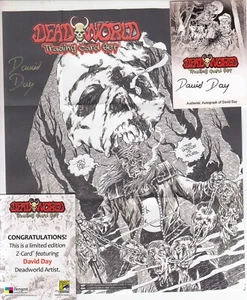 Tarjeta de autógrafo David Day A de la Dead World 2012 de la Comic Con - Imagen 1 de 1