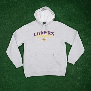 LA Lakers NBA Adidas Grey Men's Team Logo Hoodie - Picture 1 of 4