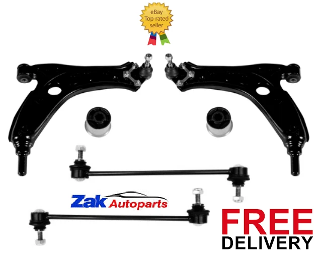 FOR SEAT IBIZA MK4 02-07 FRONT LOWER WISHBONE ARMS & BUSHES & ROLL BAR LINKS  - Image 1 of 1