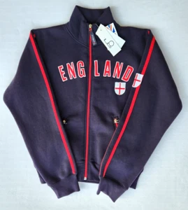 f2original Boys sweatshirt Jacket England full zip black Unisex Youth New Sz XL - Picture 1 of 10