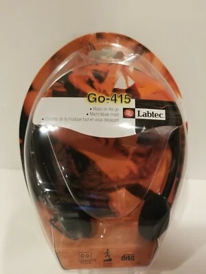 Auriculares de diadema Labtec Go 415 - negros. Nuevo en caja Foto 1 de 2