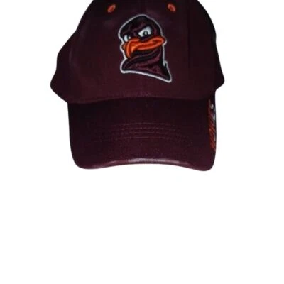 Virginia Tech Hokies Maroon Cap Unisex Adjustable Strapback Hat NWT storage mark - Image 1 of 4