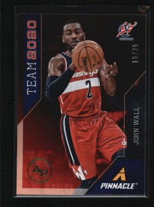 JOHN WALL 2013/14 PINNACLE TEAM 2020 GREEN ARTIST PROOF PARALLEL #16/25 AG1793