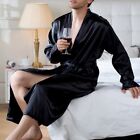 New Fashionable Mens Nightgown Sleepwear Bathrobe Gown Bath Home L-3Xl
