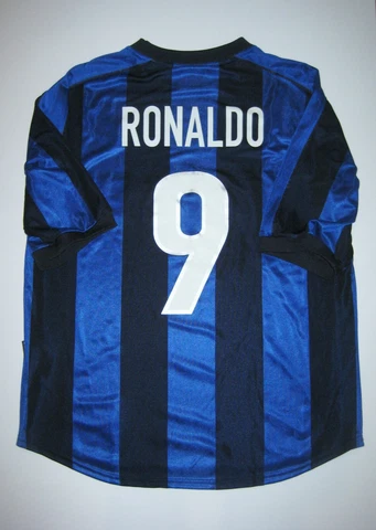 Nike Inter Milan Ronaldo #9 Jersey Kit Shirt Brazil Internazaionale 2000-2001 Cover