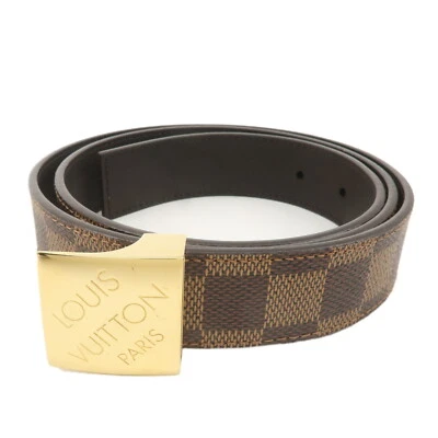 Cinturón Louis Vuitton Damier Level Saint Tulle Carre 90/36 M6944 Auténtico Usado Foto 1 de 4