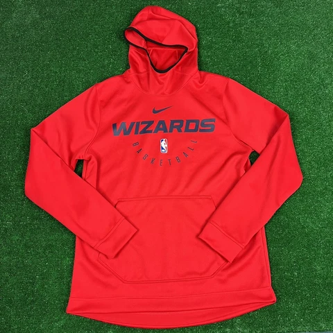 Nike Washington Wizards Dri Fit Showtime Hoodie Sweatshirt Center Swoosh Size M Cover