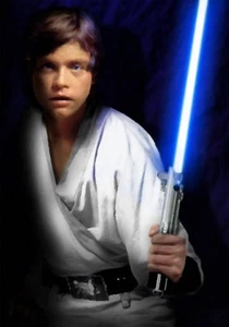 LUKE SKYWALKER STAR WARS A1 POP ART CANVAS WALL ART 30" X 20" - Picture 1 of 2