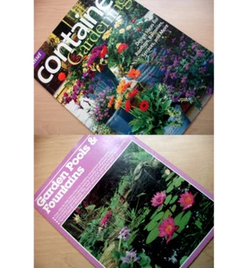 2 Books Container Gardening and Garden Pools & Fountains Softcover - Imagen 1 de 12