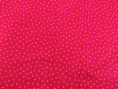 27 In X 56 In Wide Stretch Knit Cotton Fabric Red Pink Polka Dot Joann - Image 1 of 4
