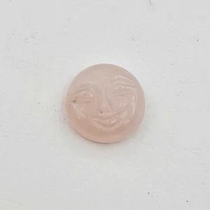 Piedra preciosa suelta cara tallada a mano cuarzo rosa natural de 5,20 quilates 12 mm - Imagen 1 de 3