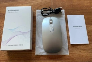 Wireless Rechargeable Intelligent Mouse 2.4G Wireless Ergonomic AI Voice Mouse - Picture 1 of 17