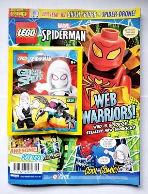 NEW LEGO MARVEL SPIDERMAN MAGAZINE ISSUE #11 & EXCLUSIVE GHOST-SPIDER MINIFIGURE - Image 1 of 4