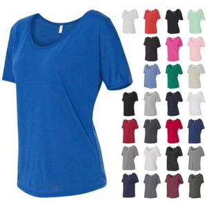 Bella + Canvas 8816 Women's Short Sleeve Slouchy Tee T Shirt - Picture 1 of 30