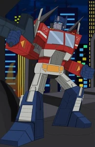 "Transformers Optimus Prime poster fan art nuova arte originale - 11"" (L) x 17"" (H) - Foto 1 di 5
