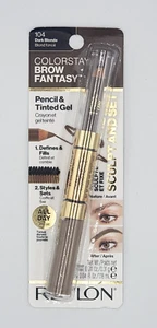 NEW Revlon ColorStay Brow Fantasy Eyebrow 2-in-1 Gel & Pencil 104 Dark Blonde - Picture 1 of 1