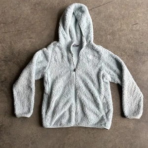 The North Face Fleece Jacket Girls Large 14/16 Mint Green Full Zip - Picture 1 of 11