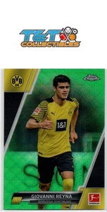 2021-22 Topps Chrome Bundesliga Green Wave #29 Giovanni Reyna 6/99 91 - Picture 1 of 1
