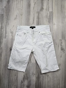 Jordan Craig white denim jeans short mens 34 cotton blend - Picture 1 of 8