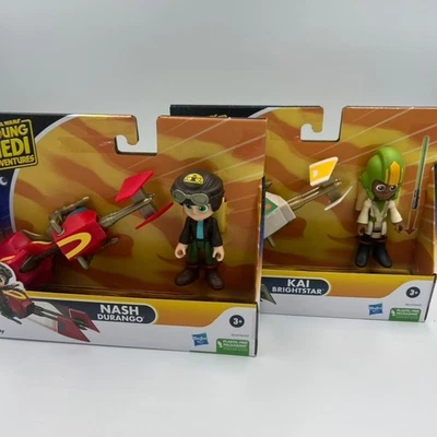 Boneco Star Wars Young Jedi Adventures Nash Durango & Kai Brightstar pacote com 2 - Imagem 1 de 4