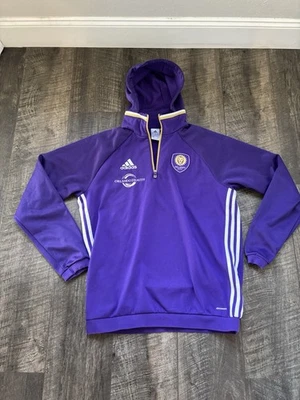 Adidas Orlando City SC Mens L On Field Travel Hoodie Purple Orlando Health - Image 1 of 4