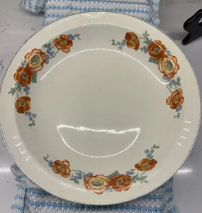 Hall’s Superior Quality 8.5” Orange Poppy Dinner Bowl 1.5”H #80 - Picture 1 of 11