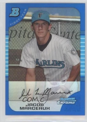 2005 Bowman Draft Chrome Blue Refractor /150 Jacob Marceaux #BDP92 Rookie RC - Image 1 of 2