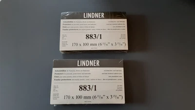 200 - MANGAS PROTETORAS LINDNER 883/1, 170 X 100MM, PARA FDC'S, CARTÕES POSTAIS, ETC. - Imagem 1 de 4