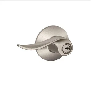Schlage Sacramento Satin Nickel Keyed Entry Door Handle - Picture 1 of 4