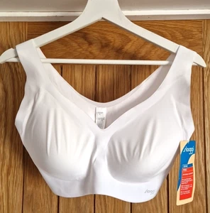 Sloggi White Zero Feel Bralette Size L - Picture 1 of 8