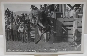 Jim Sumner en #99 - Bull Riding - Tonasket WA RODEO '49 POSTAL anuncio #8315 - Imagen 1 de 8