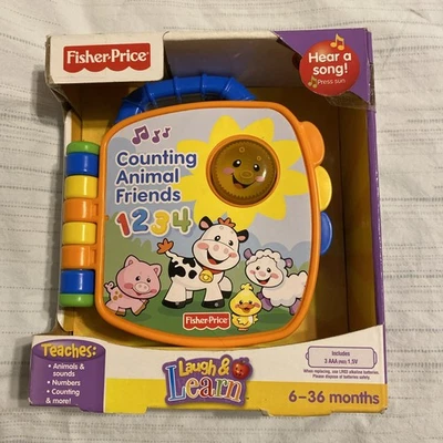 Fisher-Price Contando Animales Amigos 1234 Ríe y Aprende Escucha una Canción NUEVO BabyGift Foto 1 de 4