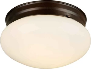 Forte Lighting 6003-02 2 Light 9-1/2"W Indoor Flush Mount Ceiling - Bronze - Picture 1 of 1