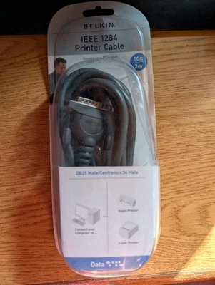 Belkin IEEE 1284 Printer Cable 10' - Image 1 of 2