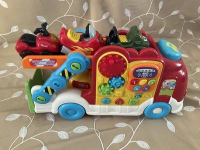 Vtech 80-136604 Tut Tut Baby Flitzer - LKW Autotransporter + 4 Autos u. Anhänger - Bild 1 von 4