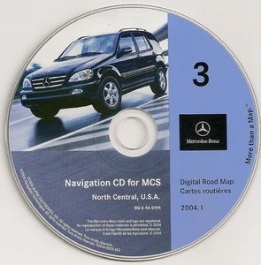 2000 2001 2002 Mercedes ML ML320 ML430 ML500 ML55 Navigation CD #3 North Central - Picture 1 of 3