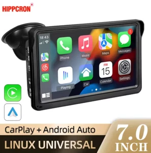 Display 7” CarPlay e Android Auto Wireless Touch Screen Universale Lettore Video - Foto 1 di 8