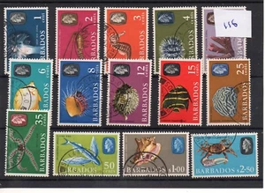 Barbados - (116) 1965 - Definitive set - fine cancels - 14 values - SG Cat £12 - Picture 1 of 1