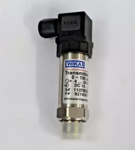 WIKA TYP S-11 0-100MBAR 4-20mA DRUCKTRANSMITTER - Bild 1 von 4