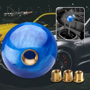 ⭐️JDM Gear Shifter Pearl Round Ball Manual Gear Stick Shift Knob w/ Adapters⭐️ - Picture 1 of 11