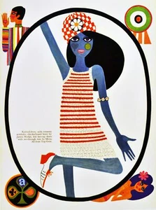 Poster print.Interior design Art.Retro fashion.Colorful shop.6321 - Picture 1 of 1